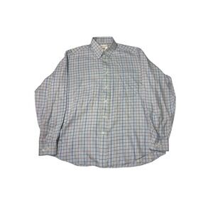 Vivella Mens Classic Fit Plaid Long Sleeve Button Down Shirt 80 Cotton 20 Wool